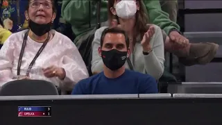 Roger Federer got the crowd going at Laver Cup 2021