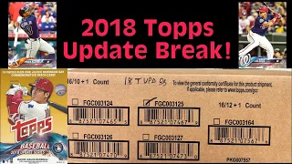 2018 TOPPS UPDATE CASE BREAK!  RONALD ACUNA JR and JUAN SOTO ROOKIE HUNT!