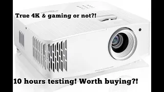4k projector Optoma Uhd38 4000 lumens Gaming. Good or not? Cons and pros in 10 hours full testing.