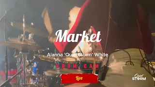 Market - Nadia Batson Live.Alanna 'Quiet Storm' White (Drum Cam)