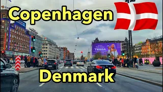 Copenhagen In winter ❄️ - Denmark || 2022 - Driving In Denmark || 4k UHD 60fps