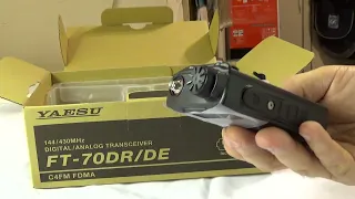 Part 1: Unboxing of Yaesu FT-70DR Dual Band C4FM Handheld Radio