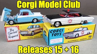 Corgi Model Club Part 8 - #237 Oldsmobile Sheriff Car + #231 Triumph Herald Coupe