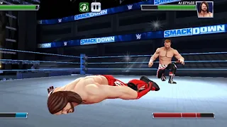 WWE Mayhem Game | Sami Zayn vs Aj Styles Match | SmackDown