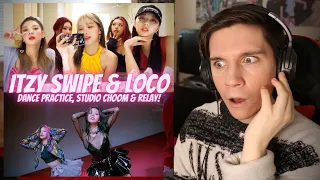 DANCER REACTS TO ITZY | “SWIPE” M/V & Performance, "LOCO" Dance Practice, Studio Choom & Relay Dance