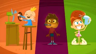 ¡Los múltiples usos de un secador de pelo! | Los Fixis | Animación para niños
