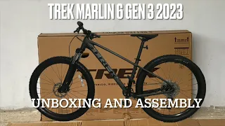 Trek Marlin 6 Gen 3 2023| Unboxing & Assembly| Matte Dnister Black| Small 27.5