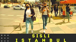 Istanbul city tour 2021 - şişli Istanbul 4k walking tour - 4k UHD 60fps - Turkey Istanbul 2021