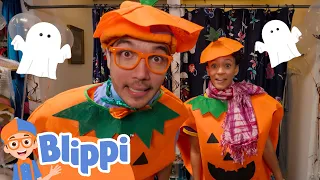 Blippi & Meekah Pick Out Their Halloween Costumes! - Blippi Educational Videos | Halloween for Kids