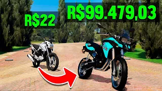 TROQUEI UMA MOTO HUMILDE EM UMA F800 SUPER RARA NO GTA 5!