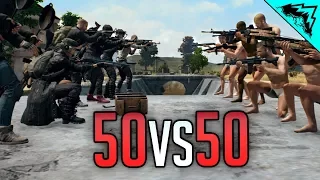 PUBG 50 vs 50 Battle Royale - Battlegrounds Highlights and Funny Moments