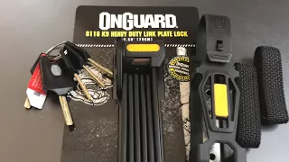 [596] OnGuard “K9” Foldable Bike Lock Picked (Model 8116)