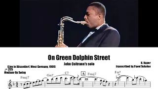 On Green Dolphin Street (by John Coltrane), solo transcription