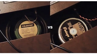 Celestion Vintage 30 vs G12M Greenback (low volume)