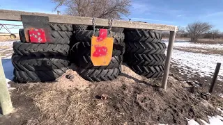 How to build a shooting range with old tires. ￼￼