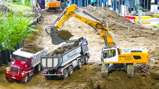 Fantastic RC Construction Site RC Excavators Dump Trucks Wheel Loader Dozer Tractors RC Machines