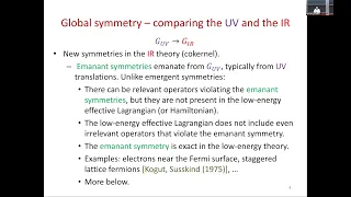 Symmetries and Anomalies in the Continuum and on the Lattice - Nathan Seiberg