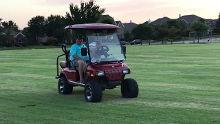 Little Wiggy and Emily Channel - Emily Learns to Drive the Golf Cart