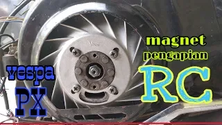 pasang magnet RC di vespa PX