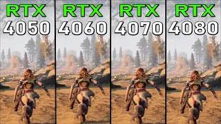 RTX 4050 vs RTX 4060 vs RTX 4070 vs RTX 4080 - 1080p Laptop Gaming Test - How Big is the Difference?