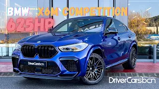 BMW X6M Competition in Marina Bay Blue Metallic (625hp) - Walkaround & Exhaust sound | Drivercarsbcn