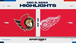 NHL Highlights | Senators vs. Red Wings - December 9, 2023