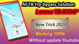 lenovo tab frp bypass without pc  Lenovo tb x104f frp bypass new trick 2023