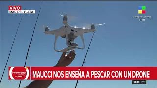 Maucci nos enseña a pescar con un drone