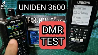UNIDEN UBCD 3600 SCANNER , DMR TEST