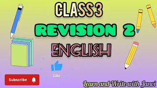 Class 3 English Revision 2/5 Worksheet #learnandwritewithjanvi
