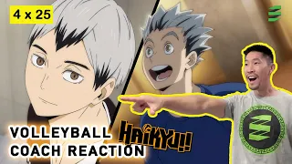 Volleyball Coach Reacts to HAIKYUU S4 E25 - One Level Deeper