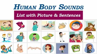 Body Movements Vocabulary || Body sounds || Action verbs vocabulary |