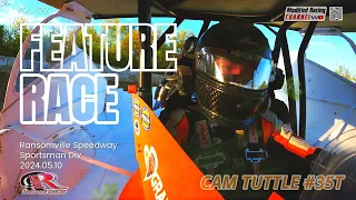 Ransomville Speedway Season Opener | Feature Race with Cam Tuttle #35T #SPORTSMAN