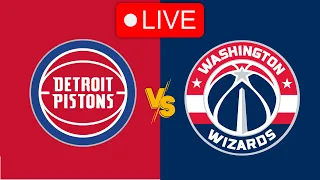 🔴 Live: Detroit Pistons vs Washington Wizards | NBA | Live PLay by Play Scoreboard