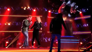 Аll Judges Dancing! David Dam - Let's Get It On The voice of Holland 2014 Blind Auditions