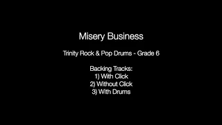 Grade 6 - Backing Tracks Drums (Trinity Rock & Pop)