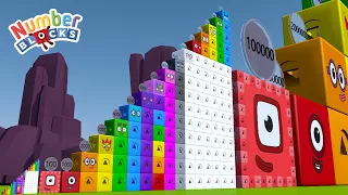 Looking for Numberblocks Step Squad 1 to 100,000 to 15,000,000 MILLION BIGGEST - Learn to Count