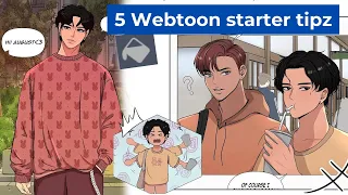 5 things I wish I knew when I first started my webtoon | tips for starting your first webtoon