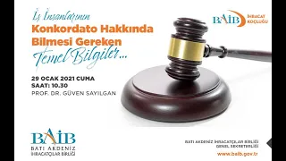 İş İnsanlarının Konkordato Hakkında Bilmesi Gereken Temel Bilgiler #İhracatKoçluğu #BAİB #İhracat