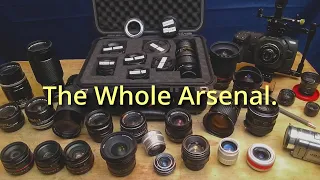 My Lens Collection (Vintage Lenses, Rokinon, Meike, Helios, Jupiter, Canon, Pentax Auto 110 etc.)