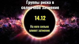 Группы риска в “марсианское” полное затмение 14.12.2020