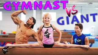 GIANT Bodybuilder Tries Gymnastics