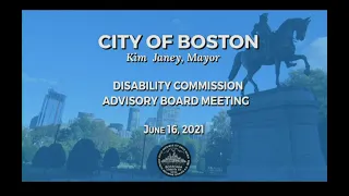 Disability Commission Advisory Board Meeting 6-16-2021