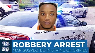 Suspect arrested in string of Augusta robberies