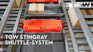 Stingray - leistungsfähiges Shuttle-System für Behälter, Kartons und Hängeware  | TGW