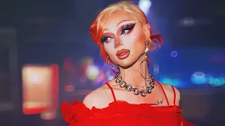 RED Drag Queen Makeup Tutorial MtF Transformation