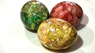 Как Оригинально покрасить яйца на Пасху 2024 Мраморные яйца | Marble eggs for #easter #asmr