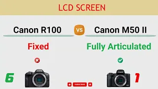 Canon R100 vs Canon M50 II Comparison: 6 Reasons to buy R100 and 6 Reasons to buy M50 Mark II