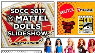 Mattel WWE DOLLS Full Panel SLIDES! - SDCC 2017 - San Diego Comic Con!