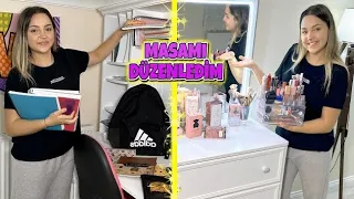 OKUL ÇANTAMDA NE VAR ! YENİ ÇALIŞMA VE MAKYAJ MASAM